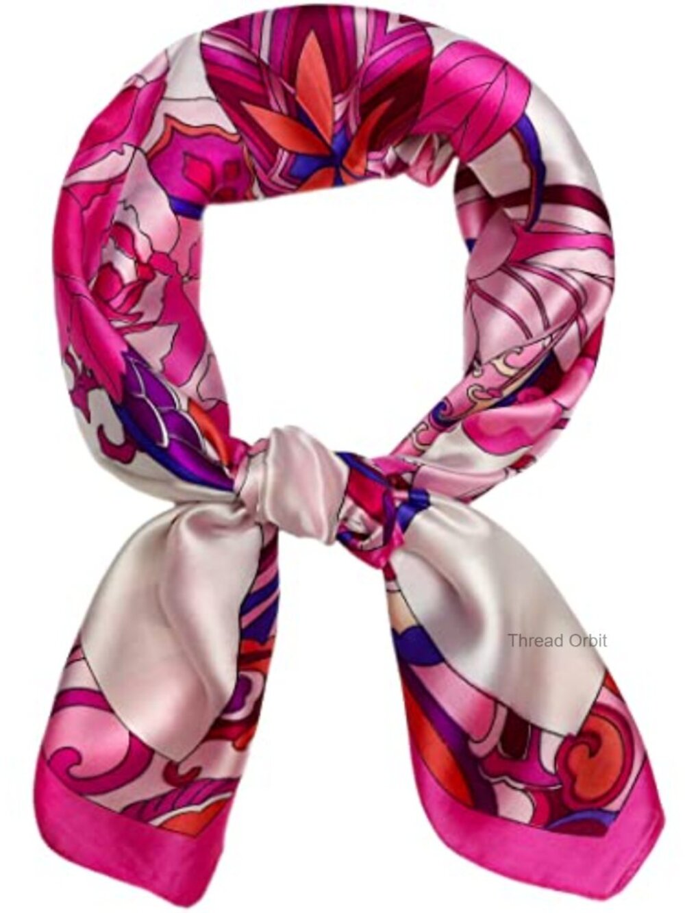 Silk Feeling Satin Square Scarf 27.5'' Hair Neck Head Wrap for Women